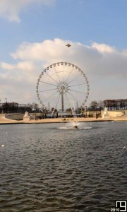 Roue sur fontaine